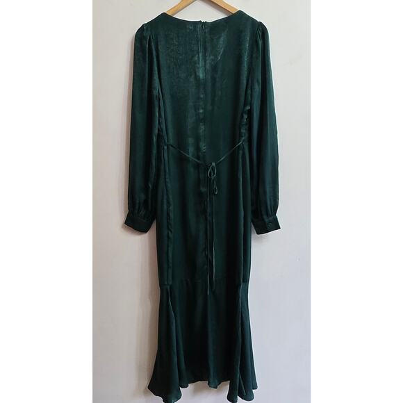 NWT Andrée by Unit Whimsigoth Romantic Mermaid Satin Midi Long Sleeve Dress S - Picture 9 of 12